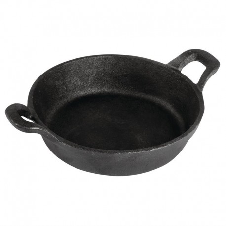 Olympia gietijzeren ronde pan met oren 18cm