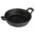 Olympia gietijzeren ronde pan met oren 18cm