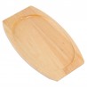 Olympia heveahouten onderzetter 31,5x12cm