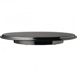 Pure ronde melamine taartschotel zwart