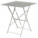 Bolero vierkante opklapbare stalen tafel grijs 60cm