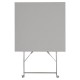 Bolero vierkante opklapbare stalen tafel grijs 60cm