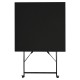 Bolero vierkante opklapbare stalen tafel zwart 60cm