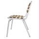 Bolero aluminium en essenhouten stoelen