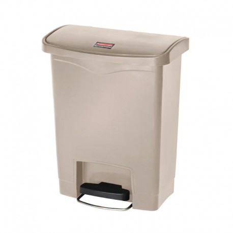 Rubbermaid Slim Jim Front Step pedaalemmer 30ltr beige