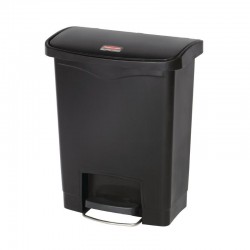 Rubbermaid Slim Jim Front Step pedaalemmer 30ltr zwart