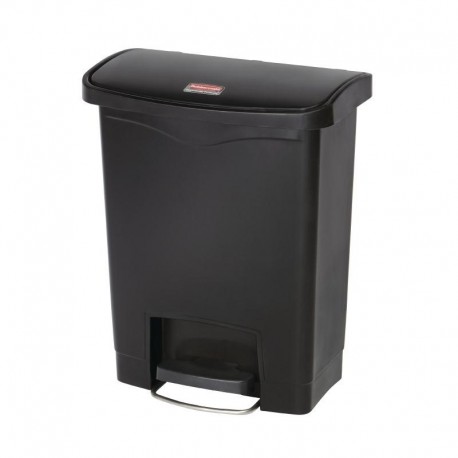 Rubbermaid Slim Jim Front Step pedaalemmer 30ltr zwart