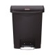 Rubbermaid Slim Jim Front Step pedaalemmer 30ltr zwart