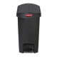 Rubbermaid Slim Jim End Step pedaalemmer 30ltr zwart