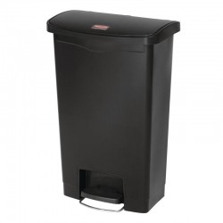 Rubbermaid Slim Jim Front Step pedaalemmer 50ltr zwart