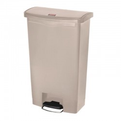 Rubbermaid Slim Jim Front Step pedaalemmer 68ltr beige