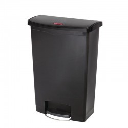 Rubbermaid Slim Jim Front Step pedaalemmer 90ltr zwart