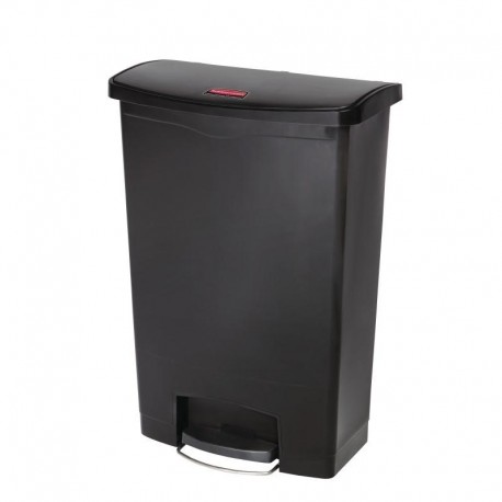Rubbermaid Slim Jim Front Step pedaalemmer 90ltr zwart