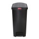 Rubbermaid Slim Jim End Step pedaalemmer 90ltr zwart
