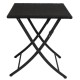 Bolero vierkante opklapbare PE rotan tafel 60cm