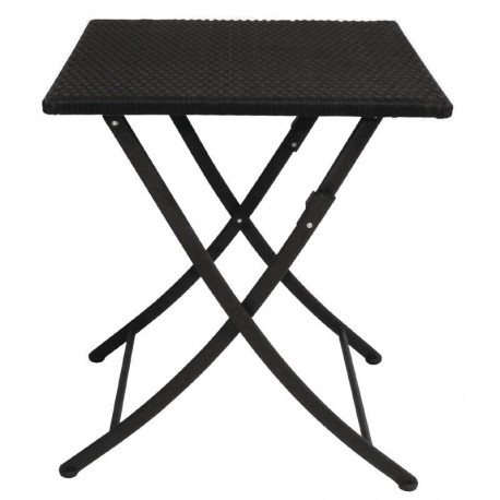 Bolero vierkante opklapbare PE rotan tafel 60cm