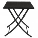 Bolero vierkante opklapbare PE rotan tafel 60cm