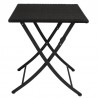 Bolero vierkante opklapbare PE rotan tafel 60cm
