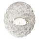 Olympia glazen theelichthouder transparant diamant 7,5cm