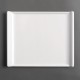 Kristallon melamine schaal wit 53x33cm