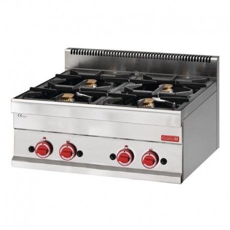 Gastro M 650 gaskooktoestel met 4 branders 65/70 PCG