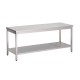 Gastro M RVS werktafel met onderblad 88x120x70cm
