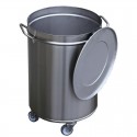 RVS afvalemmer 50ltr