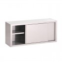 Gastro-M RVS wandkasten met schuifdeuren 1600x400x600mm