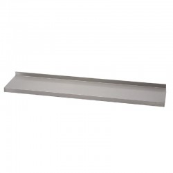 Gastro M RVS wandplank zonder steunen 160x40cm