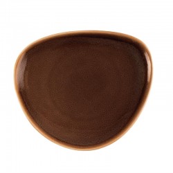 Olympia Kiln driehoekige borden bruin 16,5cm