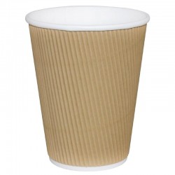 Fiesta Hot Cups met gerimpelde wand lichtbruin 23cl x500