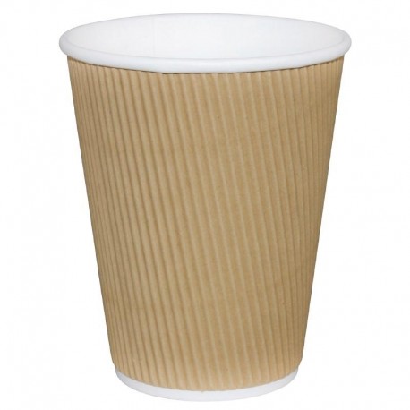 Fiesta Hot Cups met gerimpelde wand lichtbruin 23cl x500