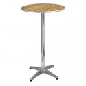 Bolero ronde statafel met essenhouten blad 60cm