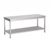 Gastro M RVS werktafel met onderblad 88x120x60cm