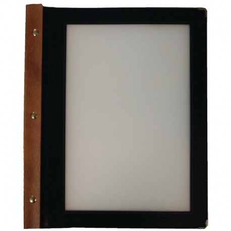 Securit menumap hout A4 zwart