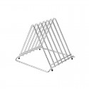 Hygiplas RVS snijplankenrek 6x 30mm