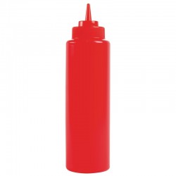 Vogue portioneer knijpfles rood 23cl