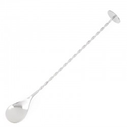 Olympia RVS cocktaillepel met stamper