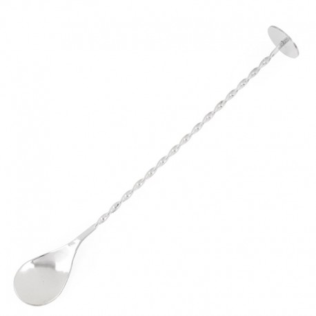 Olympia RVS cocktaillepel met stamper
