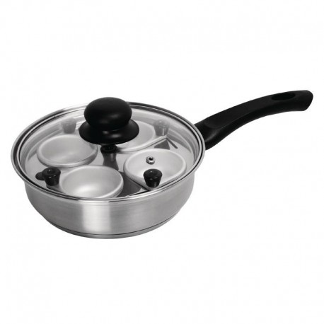 Vogue aluminium ei-pocheerpan met steel 20cm