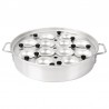 Vogue aluminium ei-pocheerpan met handvatten 35cm