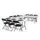 Bolero inklapbare tafel wit 183cm