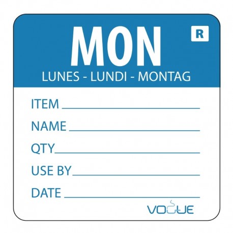 Vogue voedseletiketten kleurcode maandag