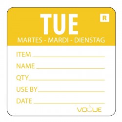 Vogue voedseletiketten kleurcode dinsdag