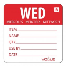 Vogue voedseletiketten kleurcode woensdag