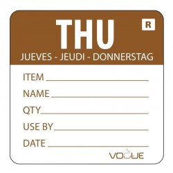 Vogue voedseletiketten kleurcode donderdag