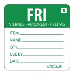 Vogue voedseletiketten kleurcode vrijdag