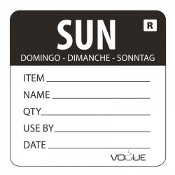 Vogue voedseletiketten kleurcode zondag