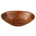 Ovale houten kom groot