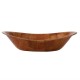 Ovale houten kom groot